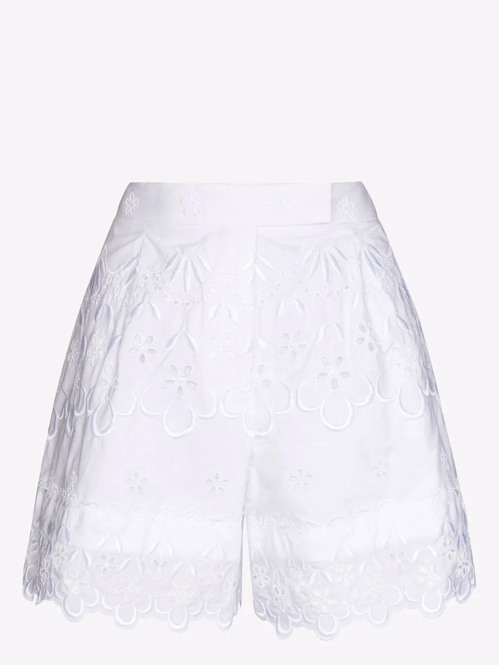 Shorts With Embroidered Trim