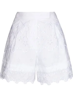 Shorts With Embroidered Trim