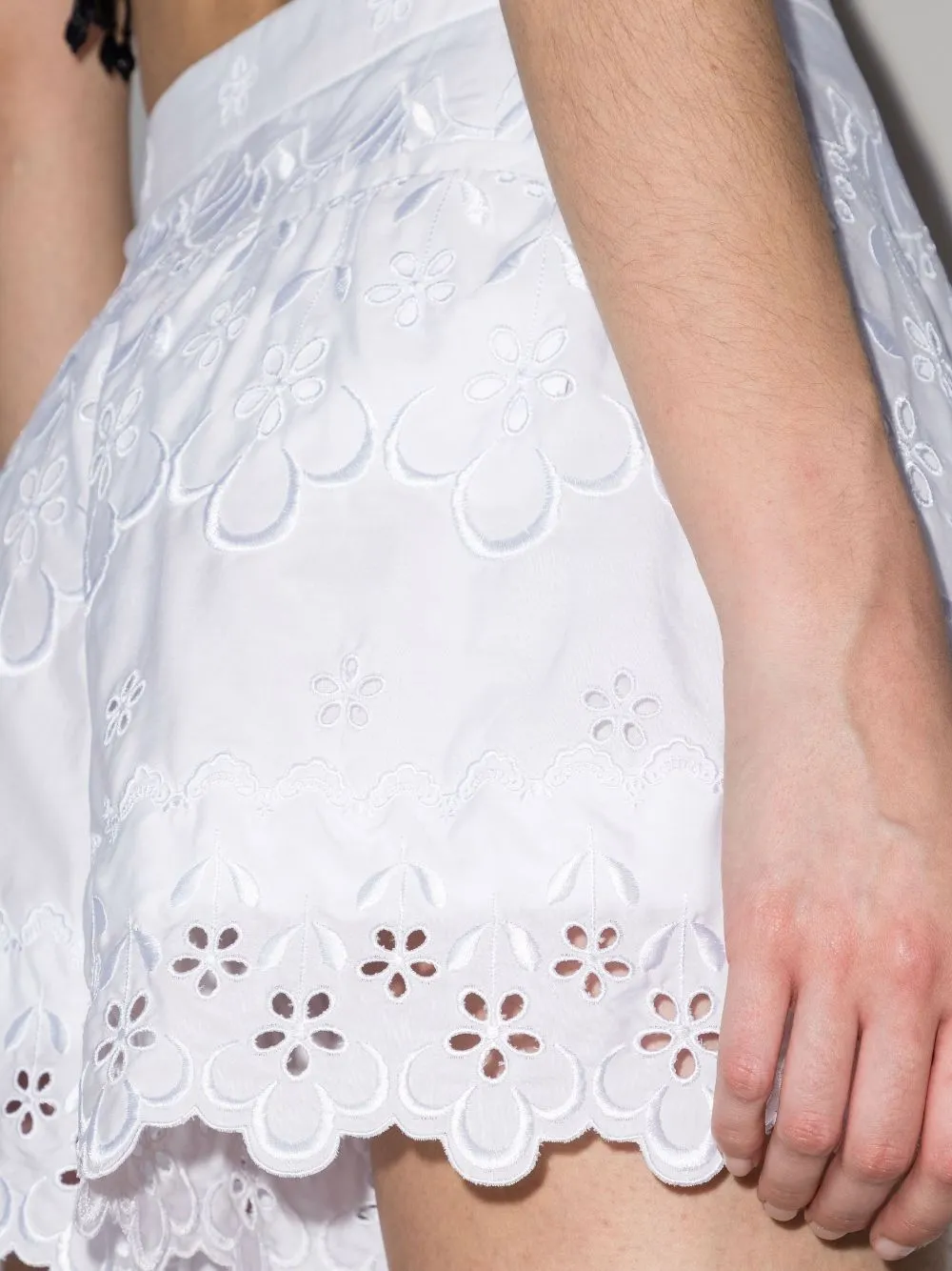 Shorts With Embroidered Trim