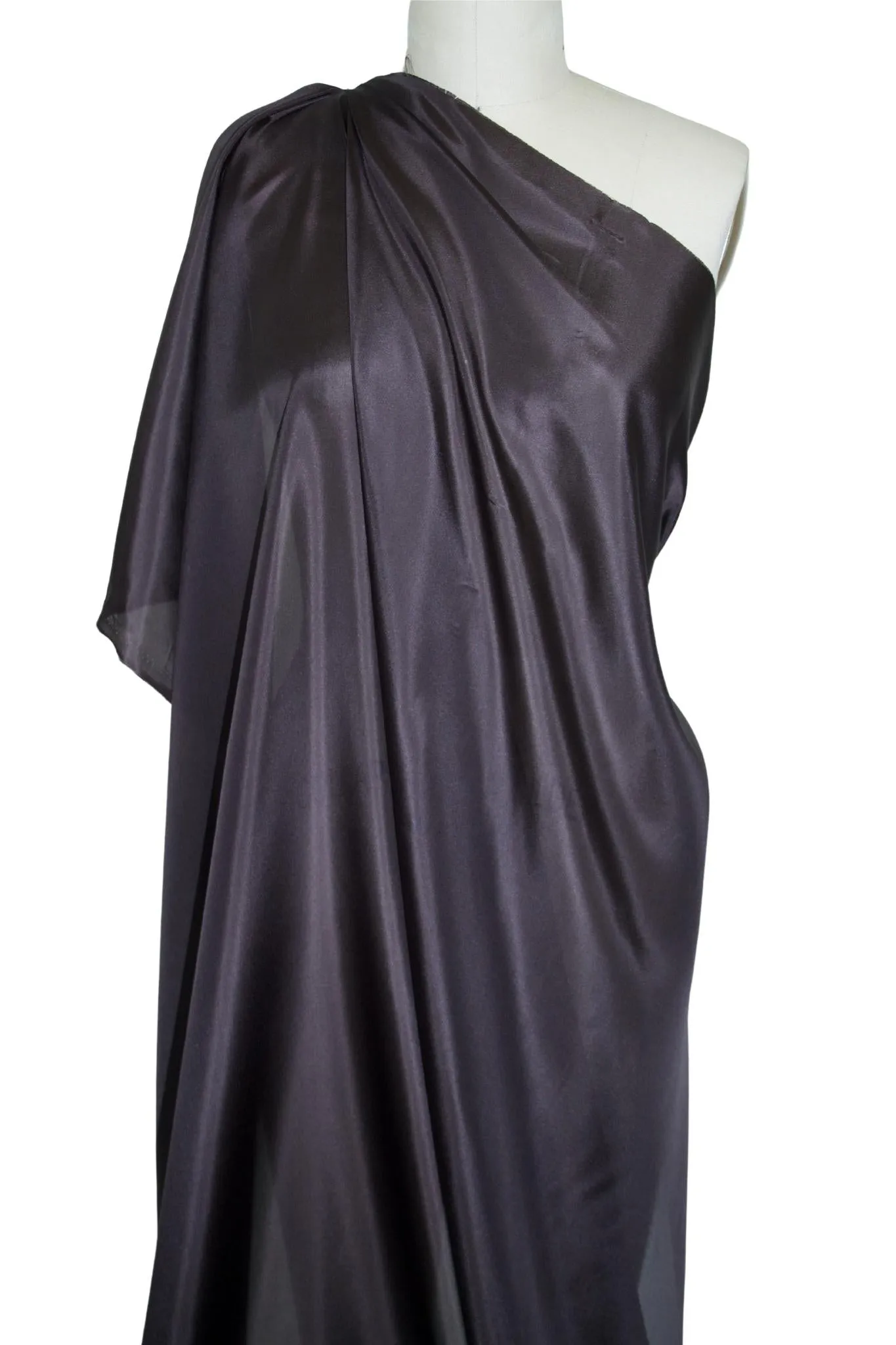 Silk Habotai Lining - Midnight Brown