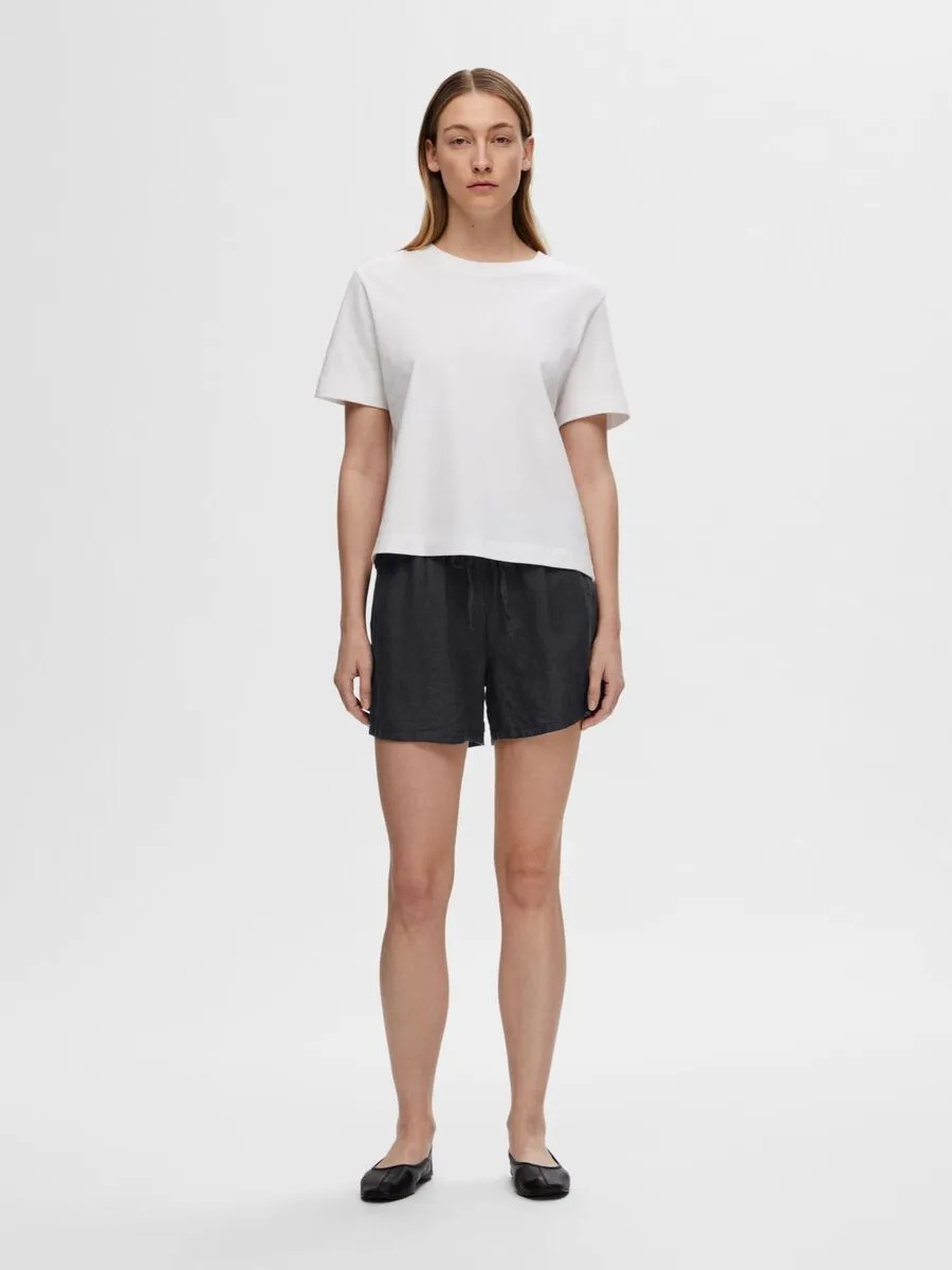 SLF Linnie Linen Shorts in Black