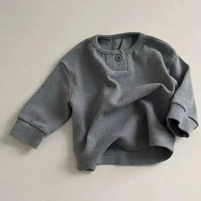 Solid Casual Long-Sleeved T-Shirt