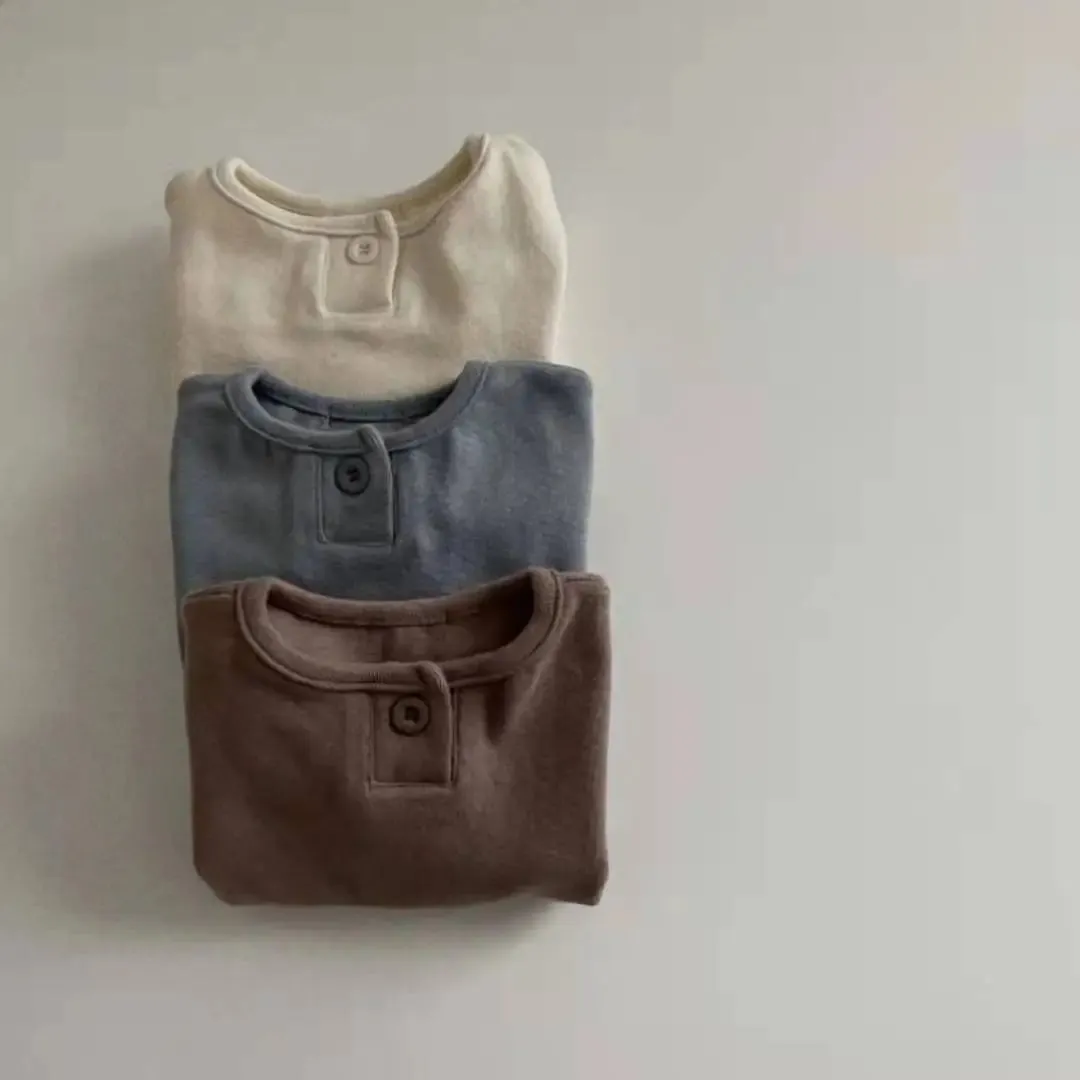 Solid Casual Long-Sleeved T-Shirt