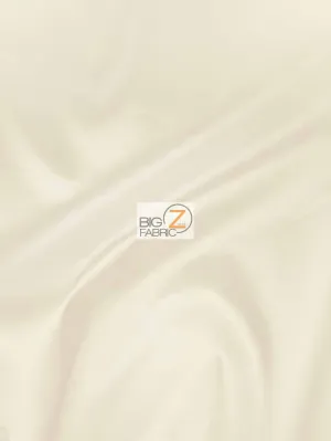 Solid Polyester Taffeta 58"/60" Fabric / Ivory / Sold By The Yard