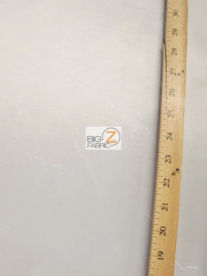 Solid Polyester Taffeta 58"/60" Fabric / Ivory / Sold By The Yard