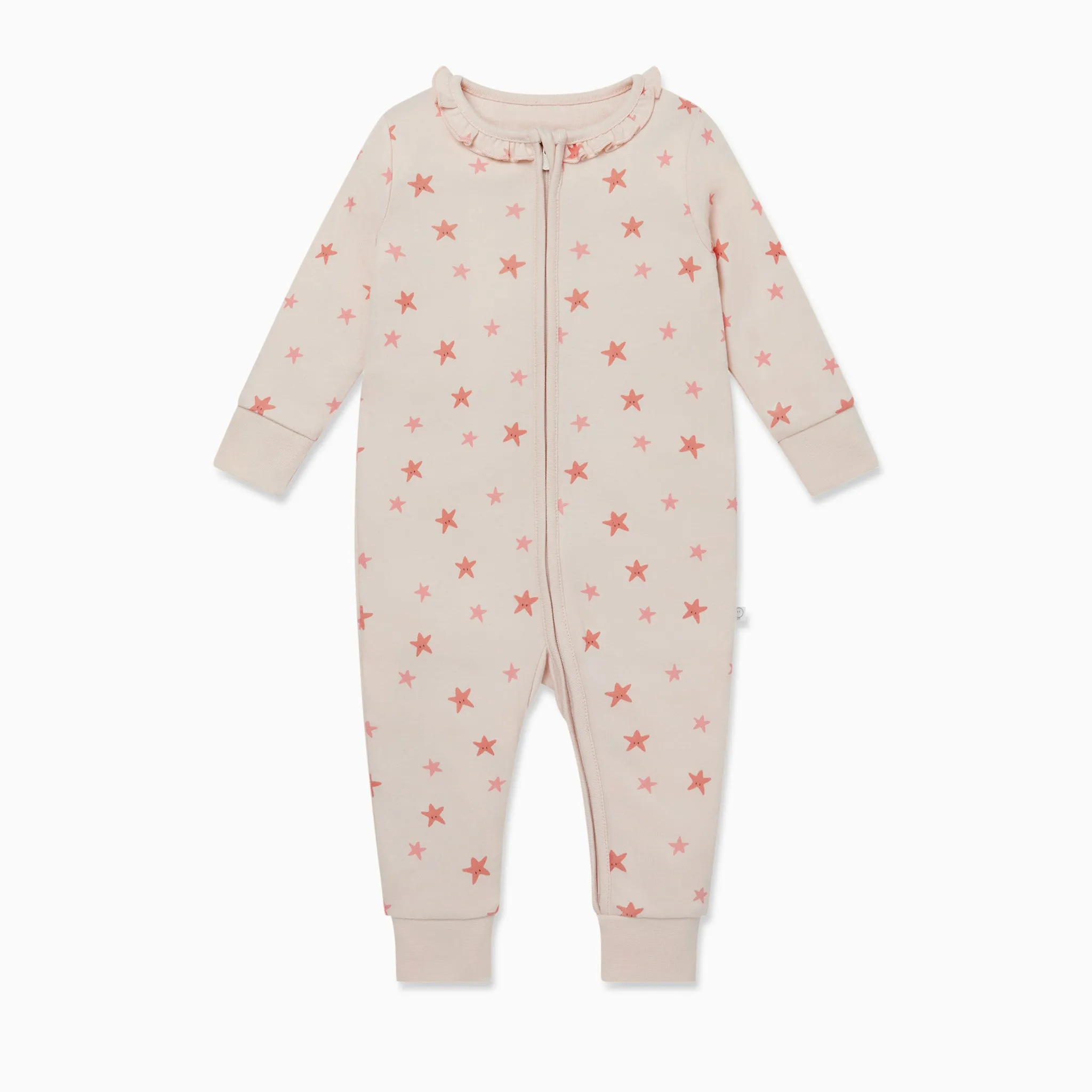 Starfish Frilled Zip-Up Romper