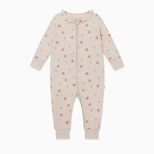 Starfish Frilled Zip-Up Romper