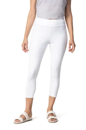 Stonewashed Denim Knit Capri