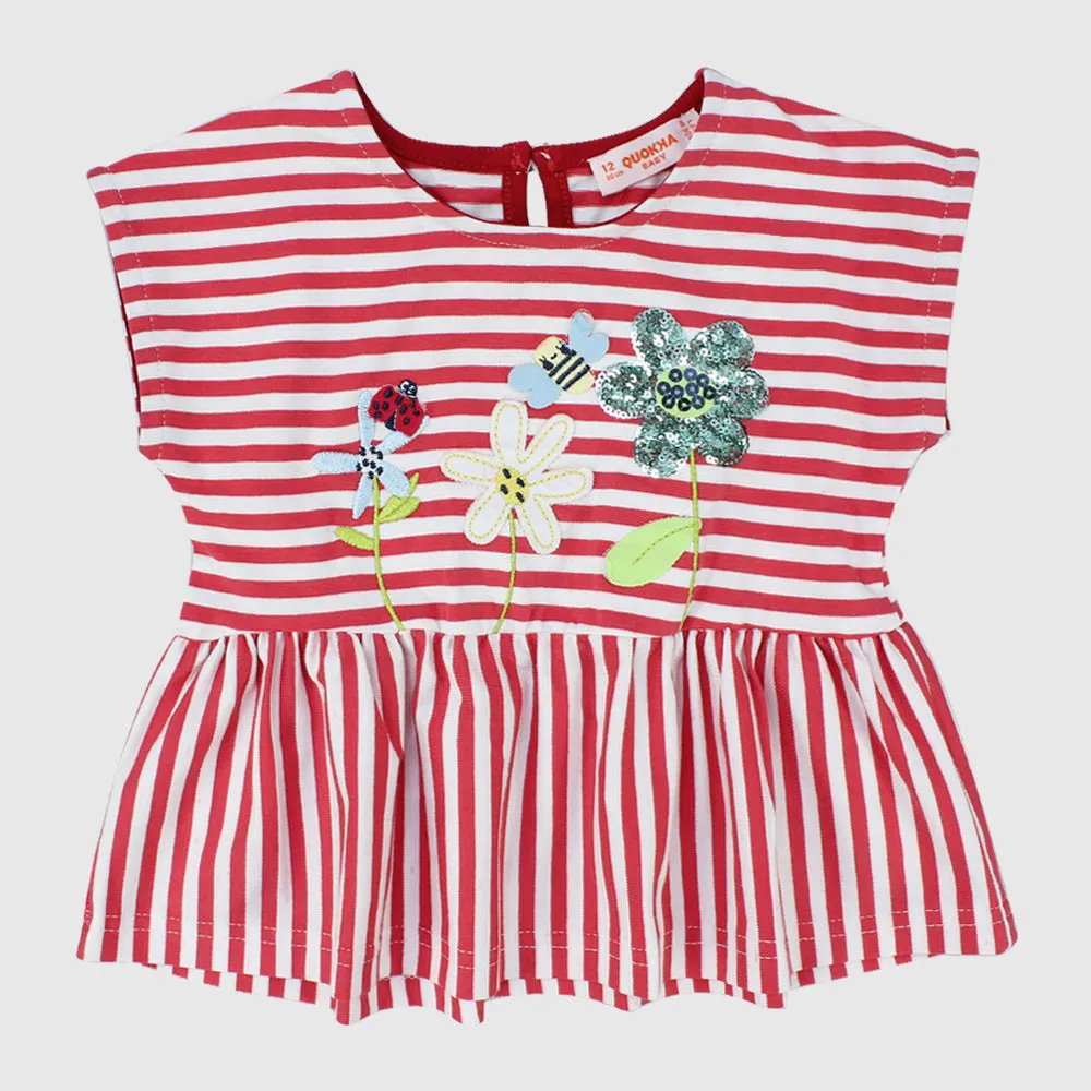 Striped Sleeveless Blouse