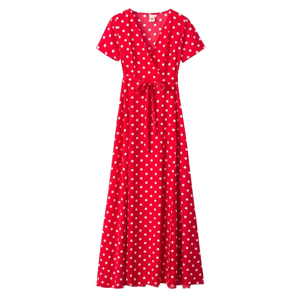 Summer Ladies Graceful Long Split Dress