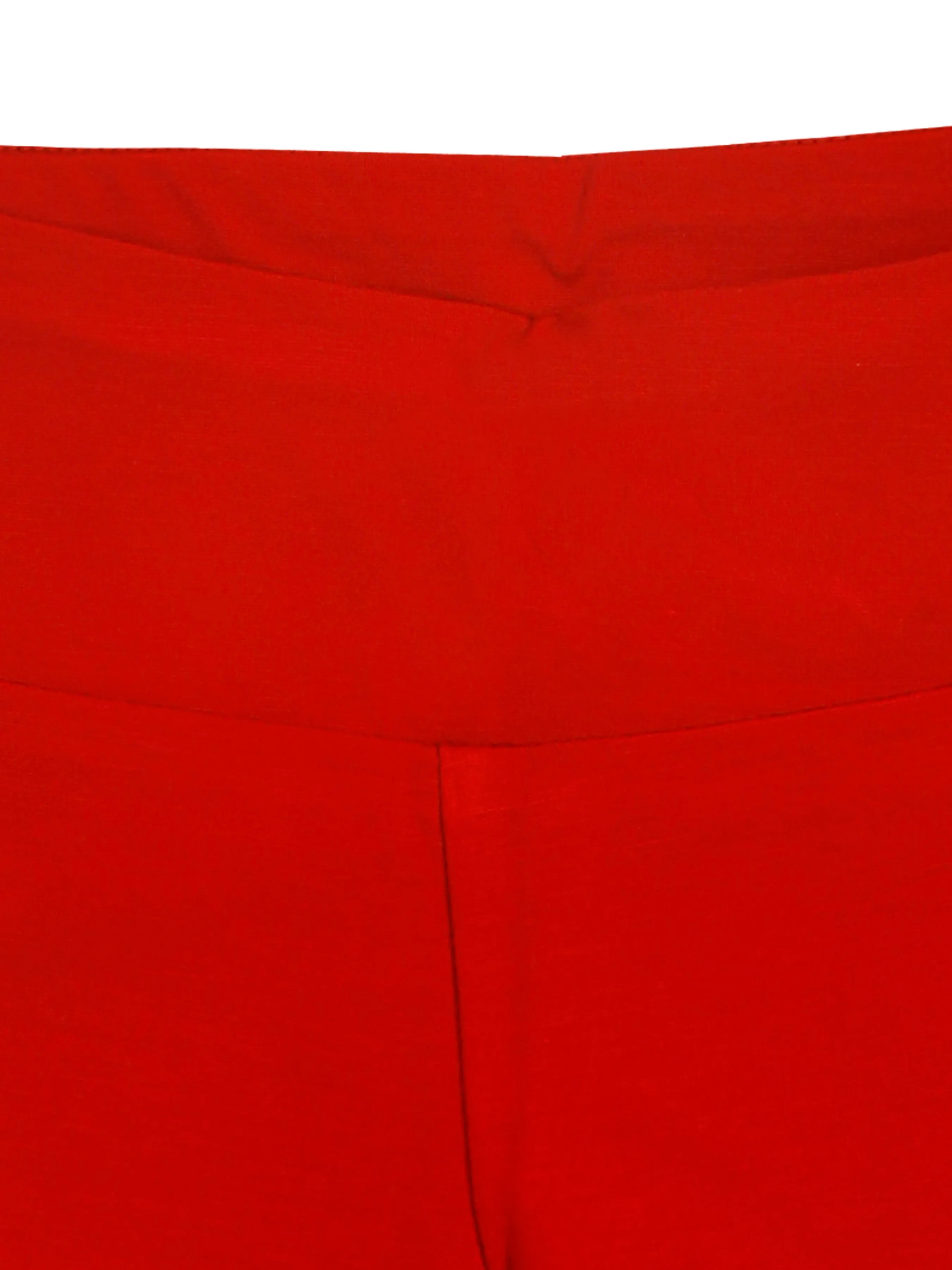 Tiny Girl Knitted Cotton Red 3/4th Capri