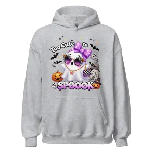 Too Cute To Spook - Halloween Hoodie - Fun Ghost Halloween Hoodie