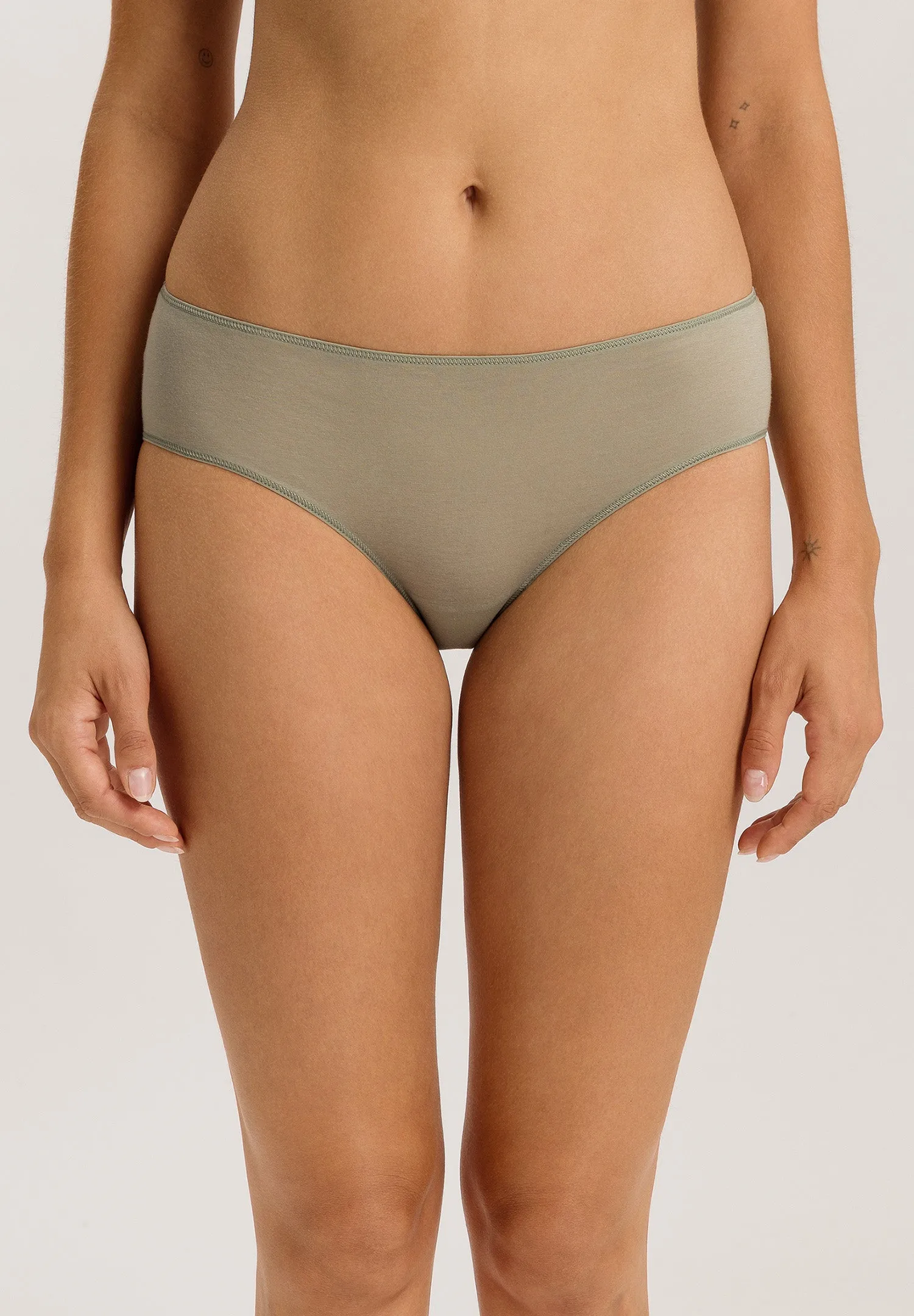 Ultralight Cotton Hi-Cut Brief | Crystal Green 71819-2732
