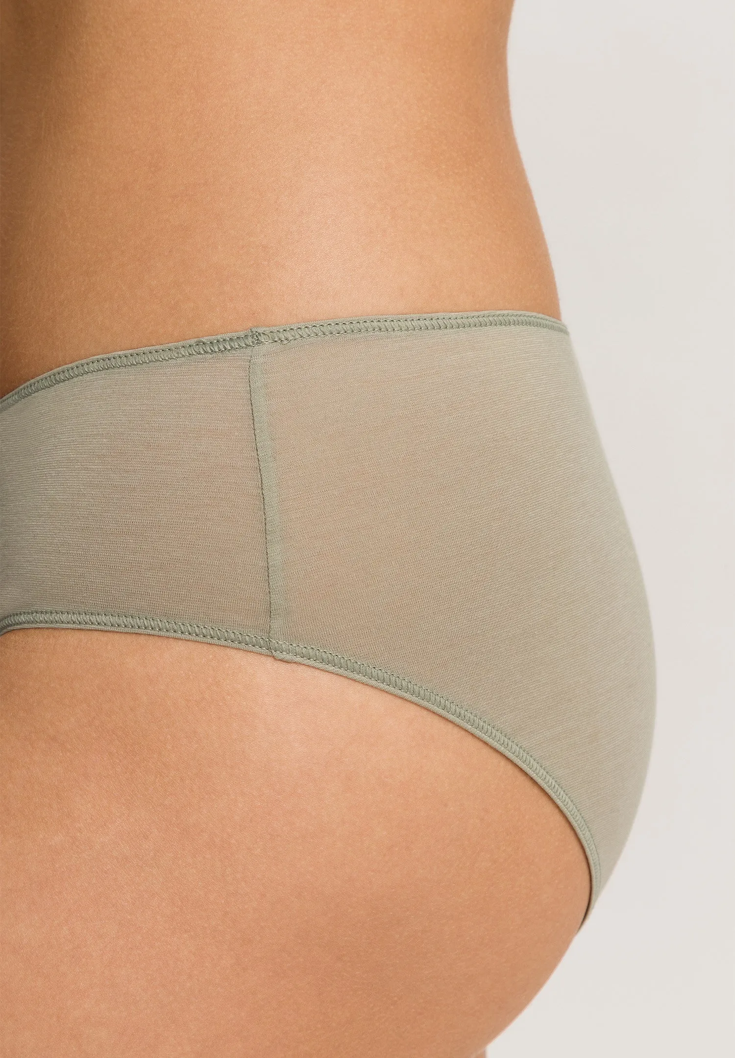 Ultralight Cotton Hi-Cut Brief | Crystal Green 71819-2732