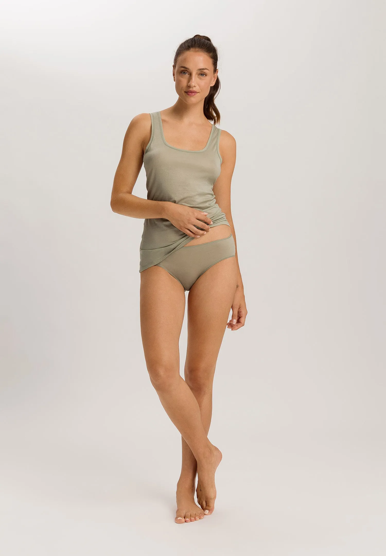 Ultralight Cotton Hi-Cut Brief | Crystal Green 71819-2732