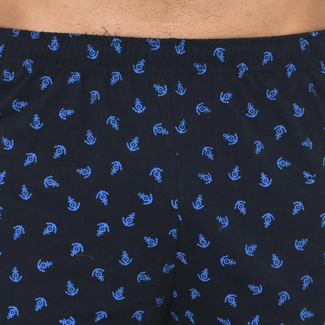 Vimal Jonney Regular Fit Dark Blue 3/4th Capri For Men's