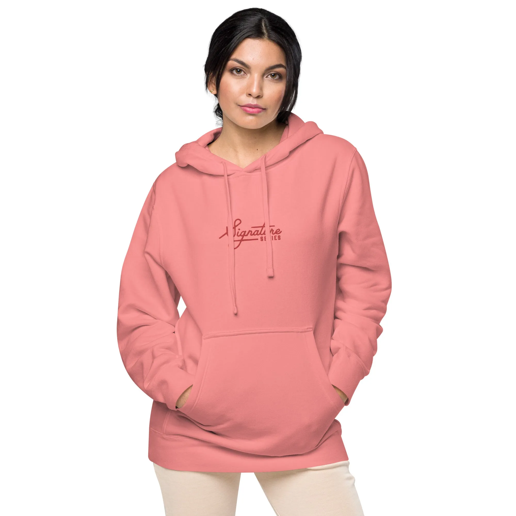 Vintage Vibes Premium Hoodie – Antique Pink – Signature Series