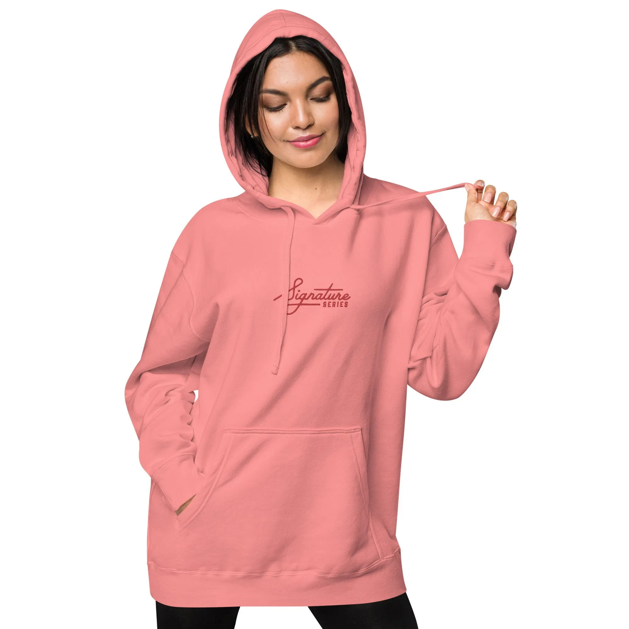 Vintage Vibes Premium Hoodie – Antique Pink – Signature Series