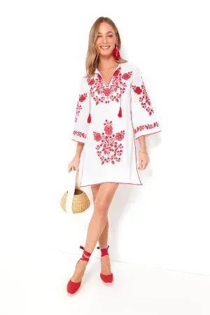 White and Red Vani Dress