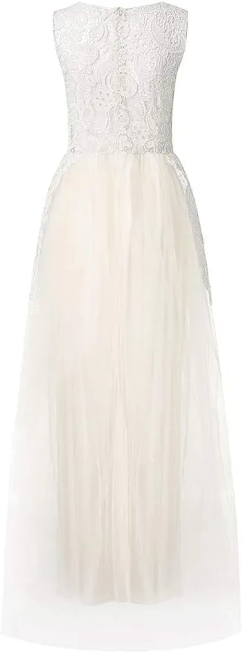 Women Fashion Elegant Gown Lace Wedding Floral Evening Party Ball Chiffon Mother of The Bride Dresses Long