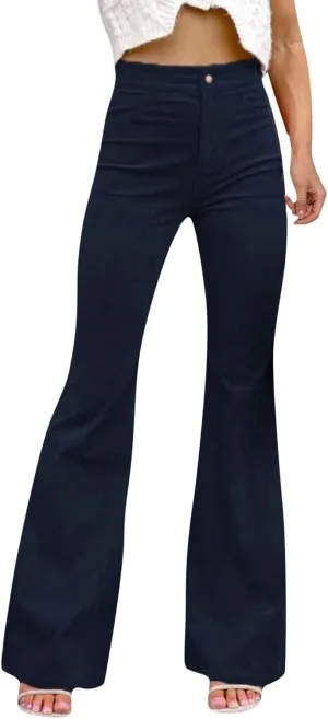 Women Linen Blend Summer Y2K Fashion Pant Trousers Elastic Waist Baggy Stretchy Loose Fit Pant Trousers Office