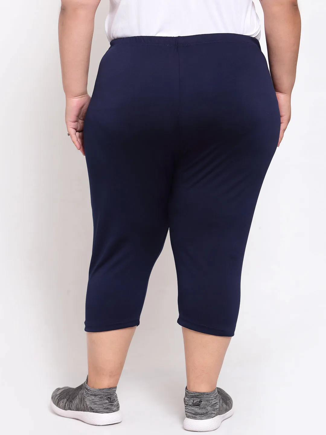 Women Navy Blue Capris