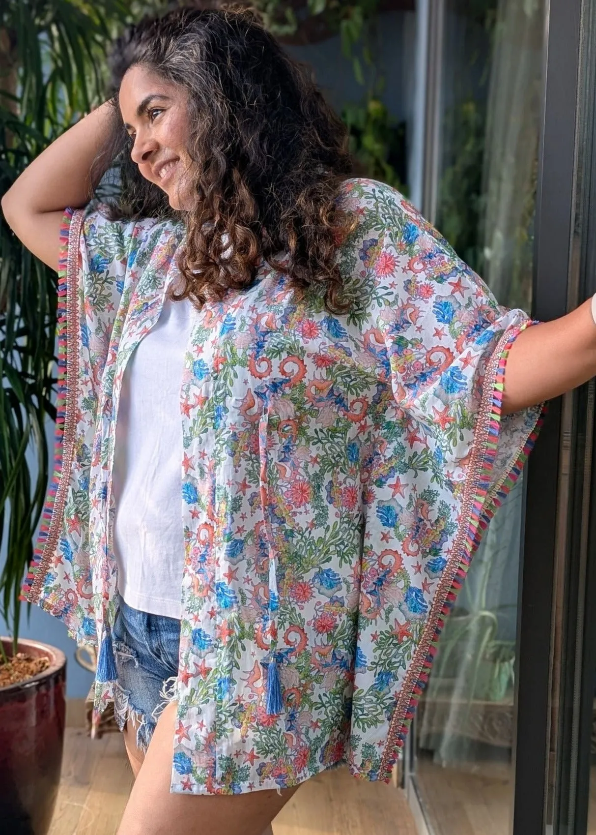 Women's Summer Shrug | Sea Horse