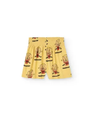 Yellow Ostrich Shorts